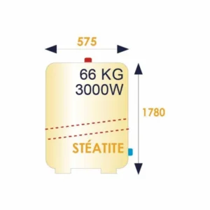 Chauffe-eau vertical stable stéatite STEATIS 300 l - THERMOR