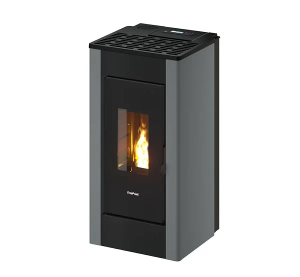 Poêle à granulés étanche 7kW Sharp Airtight 48x46x94.3cm (LxlxH) noir