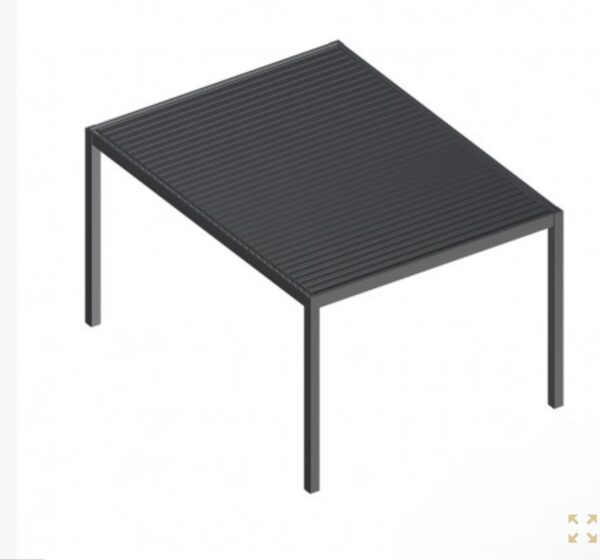PERGOLA BIOCLIMATIQUE 3X4M ALUMINIUM MOTORISÉE & LED - FRANÇOIS ROGER® - GRIS ANTHRACITE, 12M² – Image 2