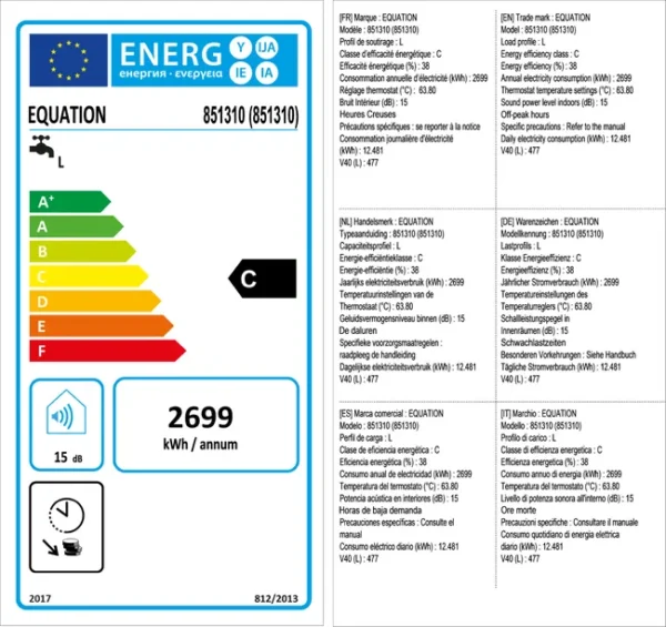 Chauffe-eau électrique vertical sur socle EQUATION Basic, 300 l – Image 2