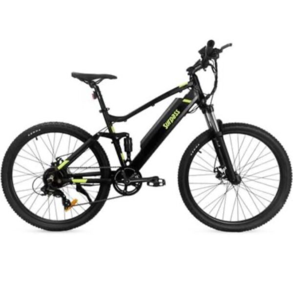VTT électrique SURPASS 27,5"Noir 8 vitesse Tout -Suspendu-Batterie 11,6 Ah