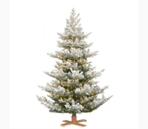 Sapin artificiel MESA SPEED, couvert de neige, LEDs, 245cm, Ø170cm