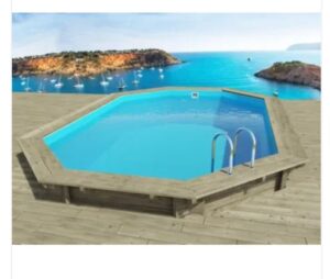 Piscine Hors Sol Bois , Miami , 4,86 X 3,36 X 1,20 M