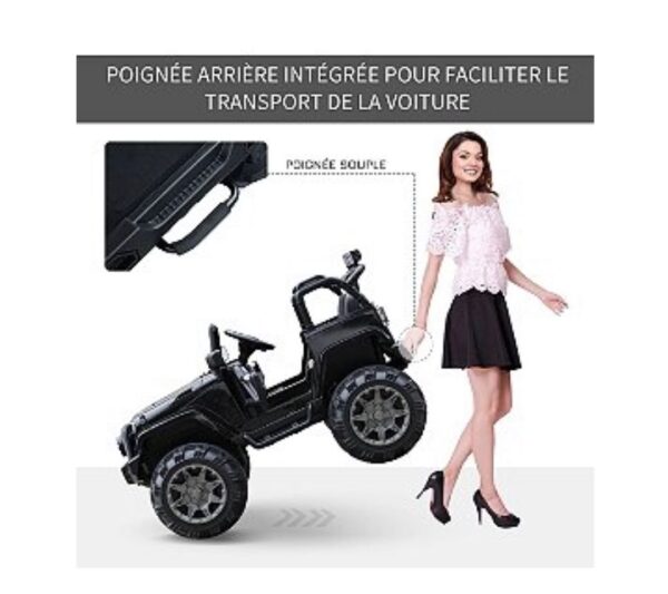 Voiture 4x4 électrique 12 V + télécommande 128L x 78l x 76H cm – Image 5