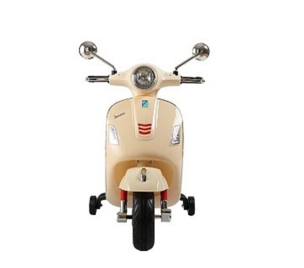 Scooter électrique Vespa crème – Image 3