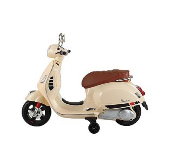 Scooter électrique Vespa crème – Image 2