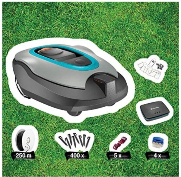Gardena kit smart SILENO+ : tondeuse robot pour surfaces jusqu'à 1 600 m², commande confortable par smart App, avec smart Gateway (19064-66) – Image 4