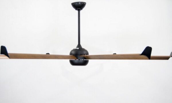 BIGCOOLECO UN SUPER DÉSTRATIFICATEUR ALUMINIUM LAQUÉ NOIR SIMILI BOIS TRÈS GRAND TAILLE MODERNE DC 236 CM KLASSFAN – Image 2