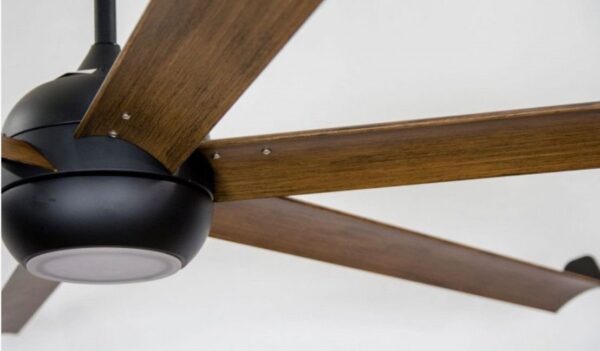 BIGCOOLECO UN SUPER DÉSTRATIFICATEUR ALUMINIUM LAQUÉ NOIR SIMILI BOIS TRÈS GRAND TAILLE MODERNE DC 236 CM KLASSFAN – Image 4