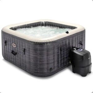 Spa gonflable carré PureSpa bulles Ardoise 6 places