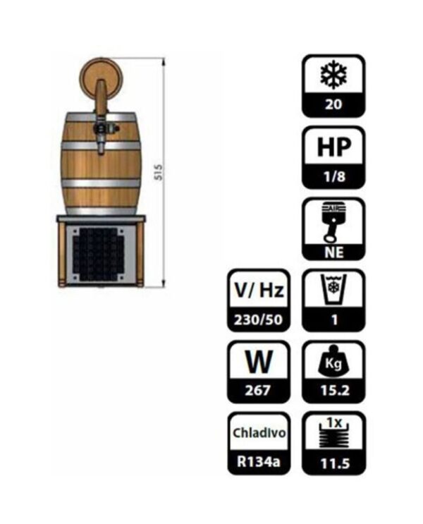 Tireuse a biere Soudek machine a biere, pompe a biere 1 ligne, 1/8 HP, 20 litres/h, professionnelle – Image 3