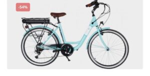 Vélo à assistance électrique Essentielb URBAN 400 vert d’eau