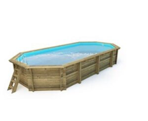 Piscine bois " Sevilla " - 8.57 x 4.57 x 1.45 m + Pompe à chaleur - Puissance