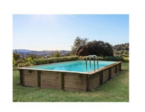 Piscine bois en kit rectangle " Murano " - 12.20 x 6.20 x 1.44 m