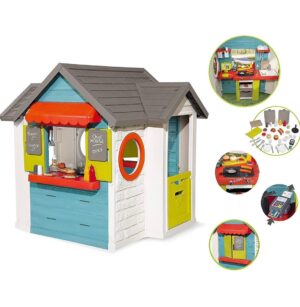 Smoby - Maison Chef House - Cabane de Jardin Enfant - Cuisine et Marchande - Coloré - 810403