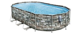 Piscine tubulaire teck ø4,27 x1,07m SUMMER WAVES