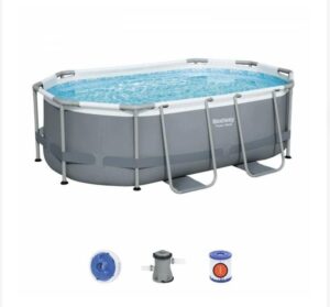 BESTWAY Piscine hors sol Power Steel™ ovale 305 x 200 x 84 cm