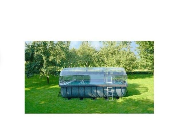 Piscine couverte EXIT Stone 540x250x122cm avec pompe filtrante à sable - grise – Image 5