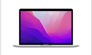 Apple MacBook Pro M2 (2022) 13" Argent (MNEP3FN/A-16GB-1TB) Multimédia, 13,3", Apple M2 GPU 10 coeurs, RAM 16 Go, SSD 1 To, Mac OS Monterey, 1,40 kg