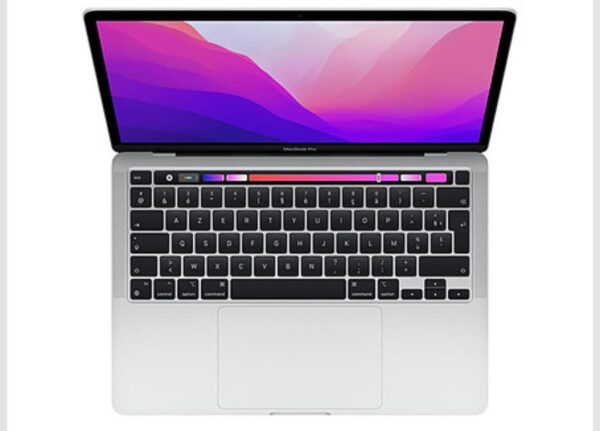 Apple MacBook Pro M2 (2022) 13" Argent (MNEP3FN/A-16GB-1TB) Multimédia, 13,3", Apple M2 GPU 10 coeurs, RAM 16 Go, SSD 1 To, Mac OS Monterey, 1,40 kg – Image 2