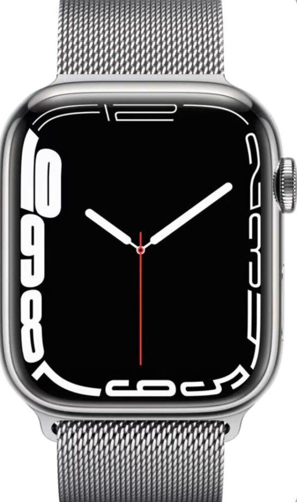 Apple - Apple Watch Series 7 OLED 45 mm 4G Argent GPS (satellite) – Image 2