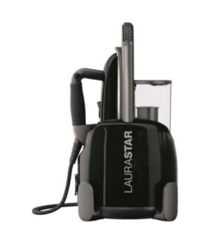 Laurastar Lift Plus Ultimate Black, Centrale Vapeur Nomade 3en1, Repasse, Défroisse et Purifie Vos Textiles, Vapeur Hygiénique, Design, Réservoir Amovible, Repassage Vertical, Enrouleur Automatique, Semelle 3D, Noir