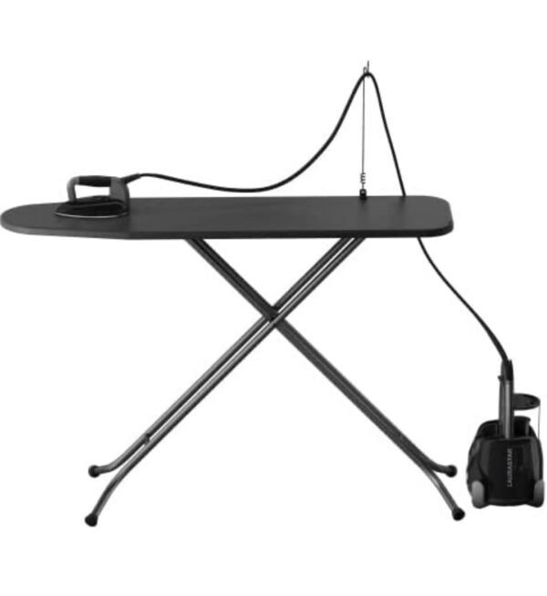 Laurastar Lift Plus Ultimate Black, Centrale Vapeur Nomade 3en1, Repasse, Défroisse et Purifie Vos Textiles, Vapeur Hygiénique, Design, Réservoir Amovible, Repassage Vertical, Enrouleur Automatique, Semelle 3D, Noir – Image 6