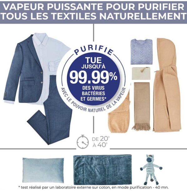 Calor Care For You Solution de soin du linge automatique, Défroissage et assainissement automatiques, Puissance vapeur naturelle, Séchage doux, Réduit les odeurs, Assainit jusqu'à 99,99 % YT3040C0 – Image 5