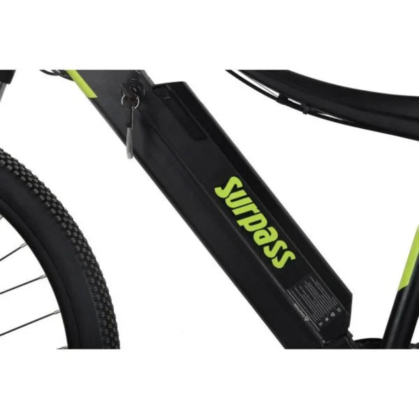 VTT Électrique SURPASS SURVTTSEMIRIGN 27,5'' Noir 8 vitesses Semi-rigide Batterie 10 Ah – Image 4