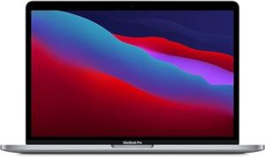 2020 Apple MacBook Pro avec Apple M1 Chip (13-pouces, 8GB RAM, 256GB SSD Stockage) (QWERTZ German) Gris Sideral (Reconditionné)
