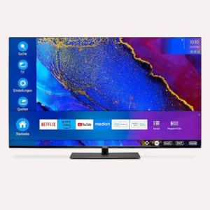 MEDION X15572 (MD 30708) Téléviseur 138,8 cm (55 Pouces) (Smart TV, 4K Ultra HD, Dolby Vision HDR, Dolby Atmos, Subwoofer, Netflix, Prime Video, MEMC, Micro Dimming, Bluetooth,...