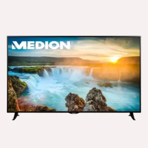 Medion Life X18046 (MD 31046) TV LCD Smart 163,8 cm (65") avec technologie rétro-éclairage LED (Full HD, 800 CMP, triple tuner, DVB-T2 HD, CI+, HDMI, USB), Netflix App [Classe...