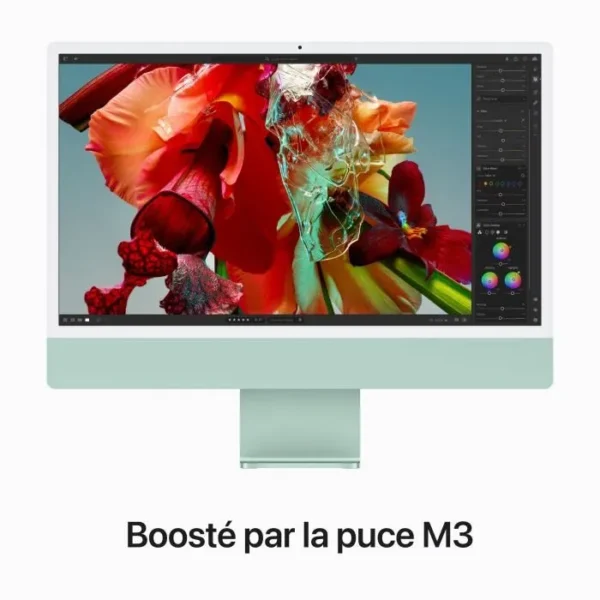 Apple - 24" - iMac Retina 4,5K (2023) - Puce Apple M3 - RAM 8Go - Stockage 256Go - GPU 10 coeurs - Vert – Image 8
