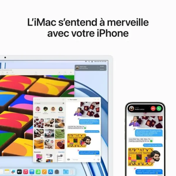 Apple - 24" - iMac Retina 4,5K (2023) - Puce Apple M3 - RAM 8Go - Stockage 256Go - GPU 10 coeurs - Vert – Image 5