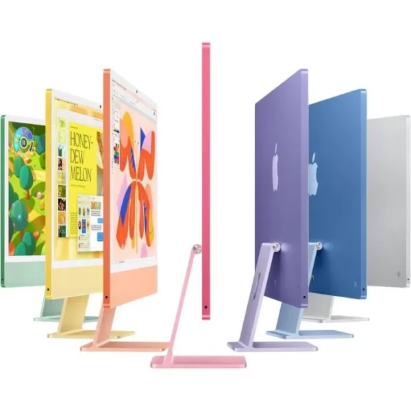 Apple iMac 24" ecran retina 4,5K 256Go SSD 16Go RAM Puce M4 CPU 8 coeurs GPU 8 coeurs Argent (2024) – Image 3
