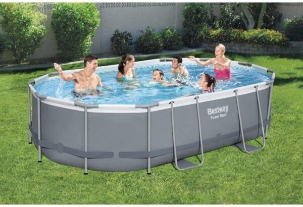 Bestway 56448-3 Piscine hors sol en acier à haute tension 488x305x107 cm – Image 2