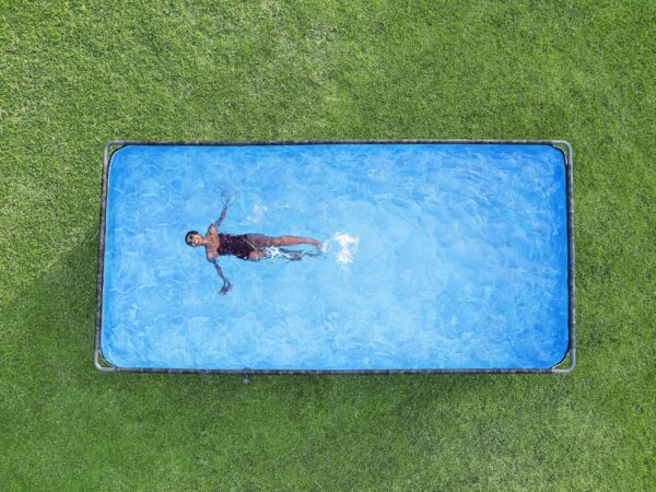 Bestway Kit Piscine Hors Sol rectangulaire APX 365-549 cm x 274 cm x 132 cm - Gris foncé – Image 8
