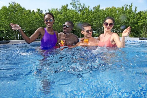 Bestway Piscine Hors Sol Steel Pro Max™, 396 x 122 cm, système FrameLink™, échelle, bâche, Pompe et Cartouche de Filtration, Multicouleur – Image 7