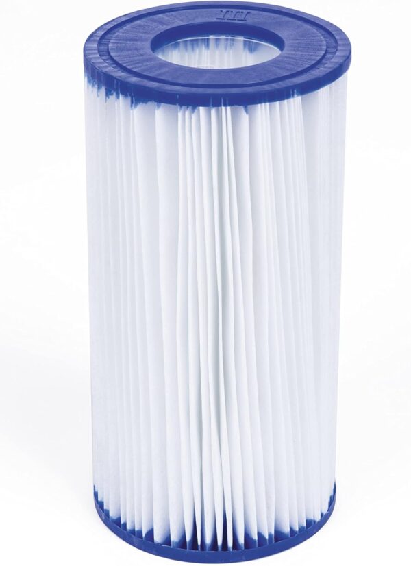 Bestway Piscine Hors Sol Steel Pro Max™ Motif Pierres Grises, 549 x 122 cm, système FrameLink™, échelle, bâche, Pompe et Cartouche de Filtration – Image 6