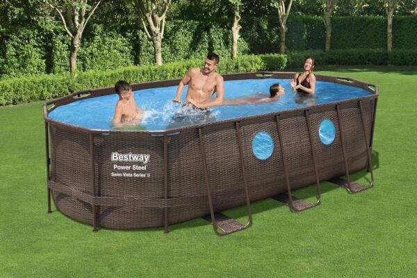 Bestway Power Steel Swim Vista Series II Kit Piscine Hors Sol 5,49 x 2,74 x 1,22 m – Image 3