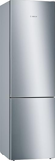 Bosch KGE39AICA Electroménager Série 6 Réfrigérateur-congélateur Pose Libre, A +++, 201 cm, 168 kWh, Acier Inoxydable, Réfrigérateur 252 l, Congélateur 95l, FreshSense, Verre de...