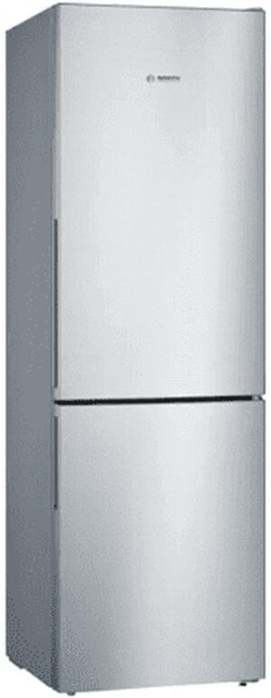 Bosch KGV36VLEAS, Série 4, Réfrigérateur congélateur, Pose libre, 186 x 60 cm, 214 L / 94 L, Inox