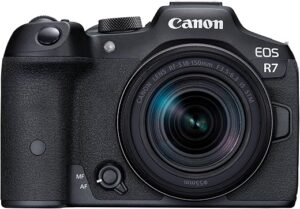 Canon EOS R7 Appareil Photo avec Objectif RF-S 18-150mm F3.5-6.3 is STM, Appareil Photo Hybride, AF CMOS Dual Pixel II, Enregistrement Vidéo 4K 60p, Prise de Vue en Continu,...