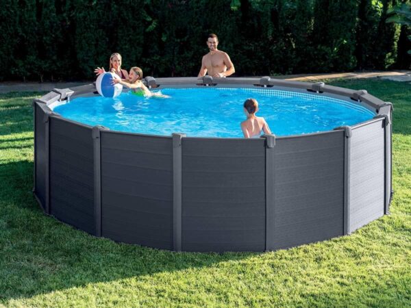 Intex kit Piscine Graphite (ø) 4,78 x (h) 1,24m – Image 2