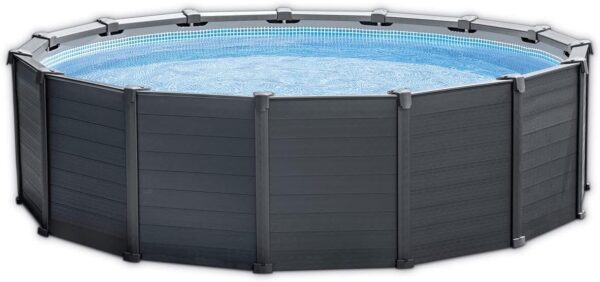 Intex kit Piscine Graphite (ø) 4,78 x (h) 1,24m