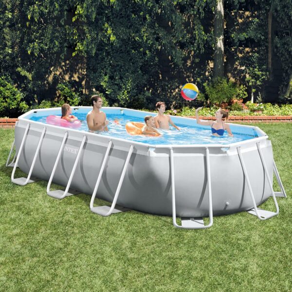 Intex kit Piscine Prism Frame Ovale Tubulaire (l) 5,03 x (l) 2,74 x (h) 1,22m – Image 3
