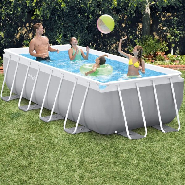 Intex kit Piscine Prism Frame rectangulaire Angulaire Tubulaire (l) 4,00 x (l) 2,00 x (h) 1,00m – Image 3