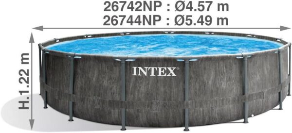 Intex kit Piscine Tubulaire baltik (ø) 4,57 x (h) 1,22m – Image 4