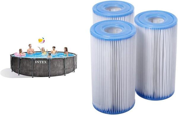 Intex kit Piscine Tubulaire baltik (ø) 4,57 x (h) 1,22m – Image 6