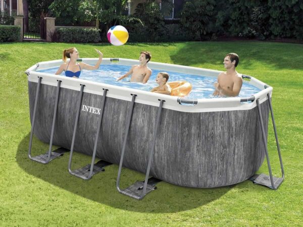 Intex kit Piscine Tubulaire baltik Ovale (l) 4,00 x (l) 2,00 x (h) 1,22m – Image 2